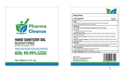 500 mL Ndc: 79040-001-06 (Sanitizer Label 500ml)